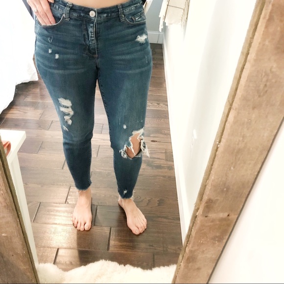 Vintage America Denim - Vintage America size 10/waist 30 distressed jeans